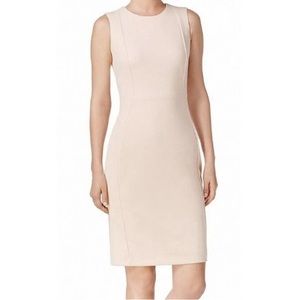 SOLD! Calvin Klein • Blush Pink Sleeveless Sheath Dress